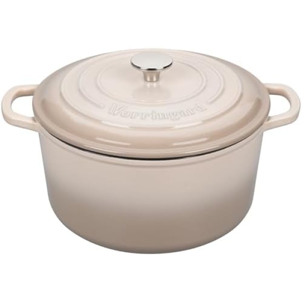 Enameled Cast Iron Dutch Oven Pot with Lid, for Sourdough Bread Baking, Round