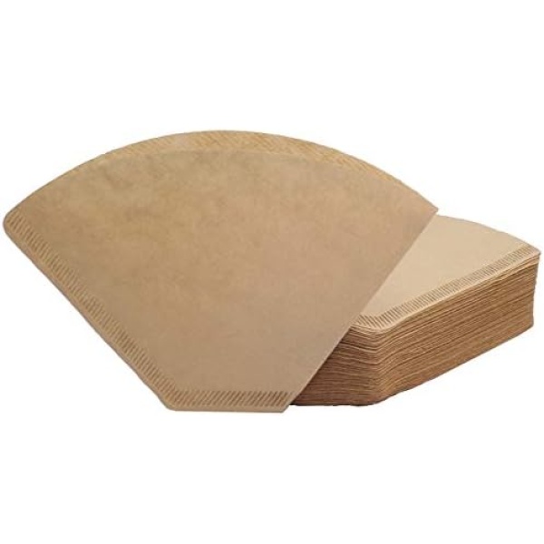 #4 Cone Coffee Filter 8-12 cup, Unbleached Natural Paper, No Blowout, Disposable