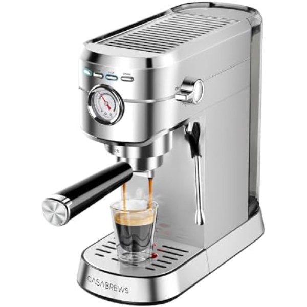 CASABREWS CM5418 Espresso Machine 20 Bar, Compact Espresso Maker