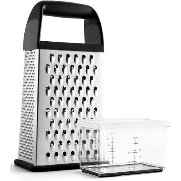 Urbanstrive Cheese Grater With Container, Professional Cheese Grater