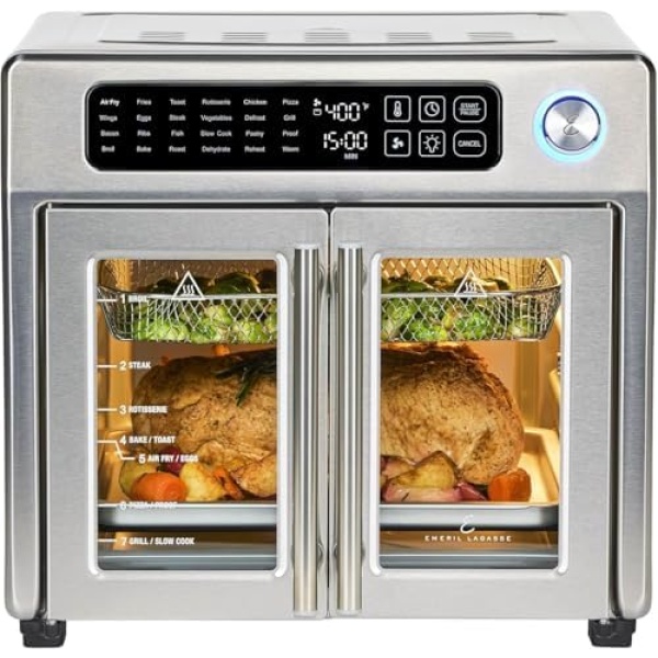Emeril Lagasse Extra Large French Door Air Fryer Toaster Oven Combo