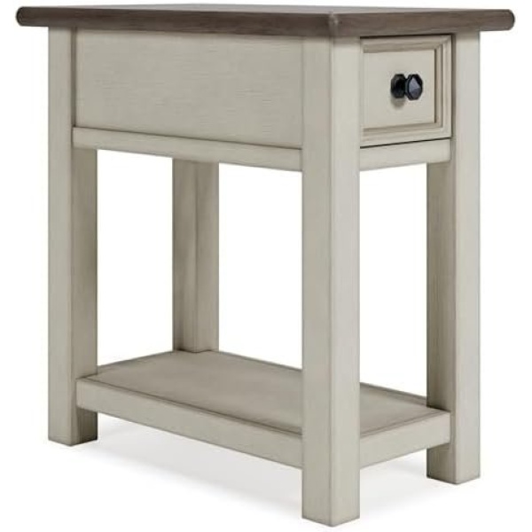 Signature Design by Ashley Bolanburg Chair Side End Table , USB Charging Ports