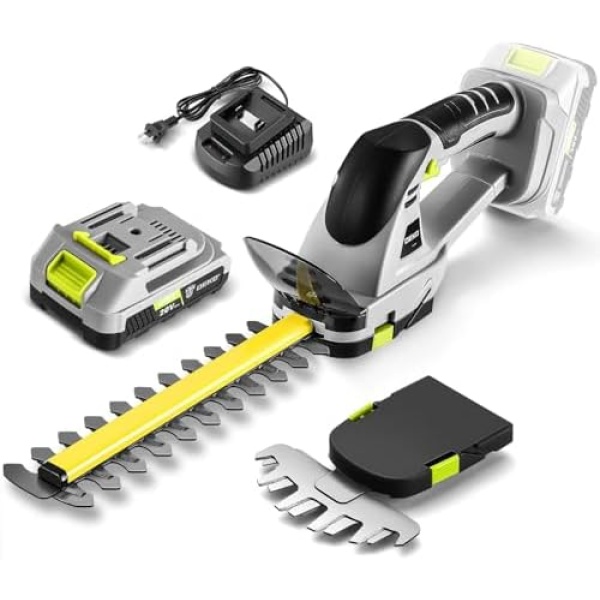 Electric Hedge Trimmer Cordless: DEKOPRO Power Hedge Trimmer, 20V Electric Bush