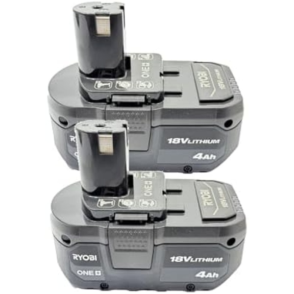 RYOBI 18-Volt ONE+ Lithium-Ion 4.0 Ah High Capacity Battery (2-Pack)