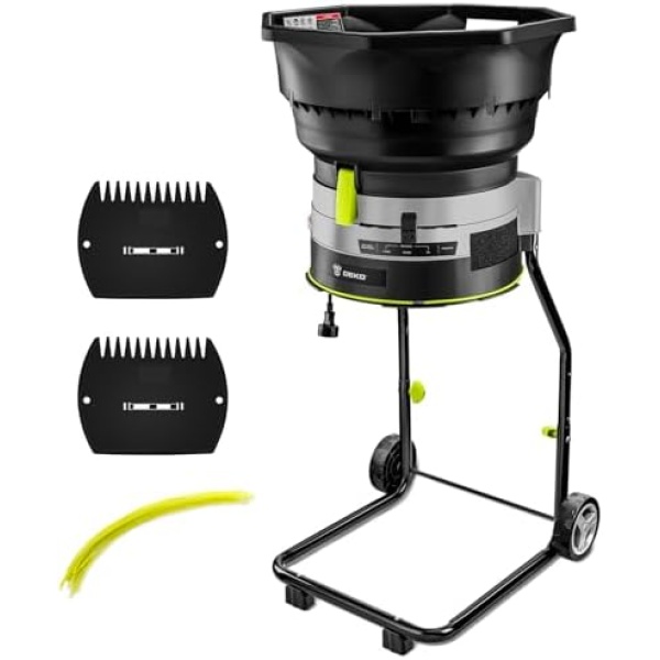 Electric Leaf Mulcher/Shredder: DEKOPRO 13-Amp 8200RPM Motor
