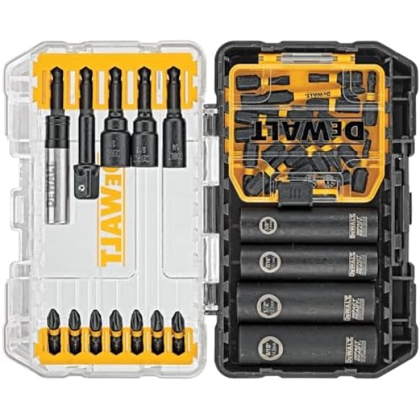 DEWALT Screwdriver Bit Set, Impact Driver Bit Set, FlexTorq, 35-Piece