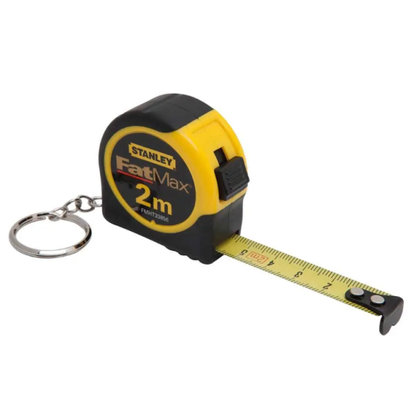 STANLEY 2.0M X 12MM KEYRING TAPE MEASURE