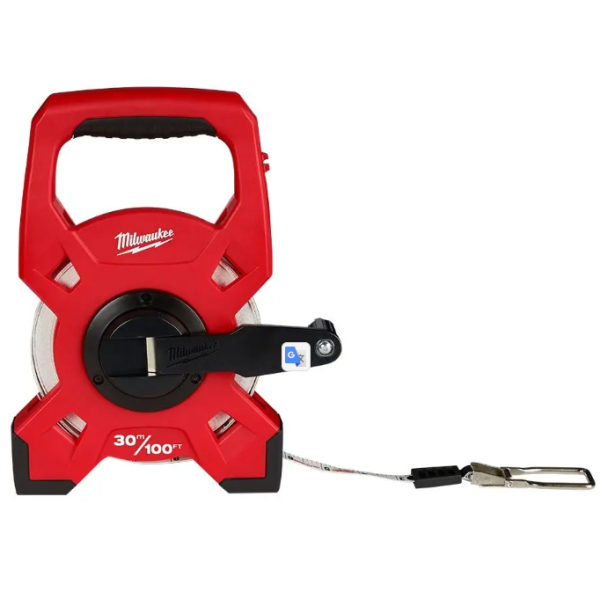 MILWAUKEE 30M/100FT FIBREGLASS OPEN REEL LONG TAPE